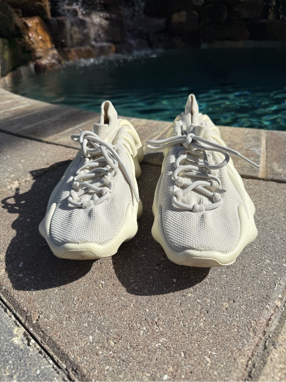 Adidas Yeezy Boost 450 Cloud White Mens Athletic Shoes - Picture 2 of 8